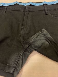 Black Denim Shorts