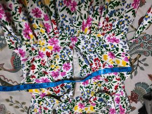 Beautiful Multicolour Frock For 7-8 Years Girl