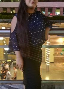 Cut Shoulder Polka Dot Top