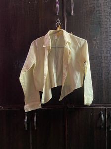 Yellow textured shirt