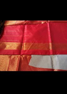 New Banarasi Silk Red Saree