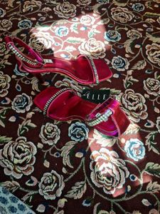 Elle Metallic pink high-heels👠👠👠👠