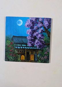 Mini Japanese Moonlight Painting