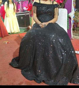 Stunning Black Sequin Gown