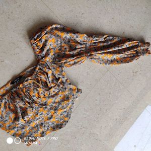 Floral Print Crop Top
