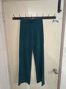 Teal Wide Leg Trousers