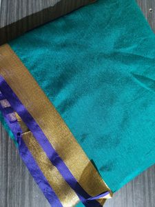 New Festive Cotton Silk Sari From Bengal