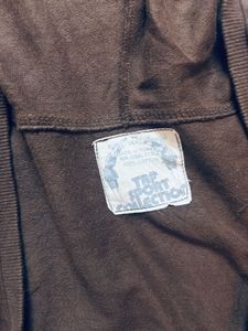 Vintage Zara TRF Brown Cropped Zip Up Hoodie