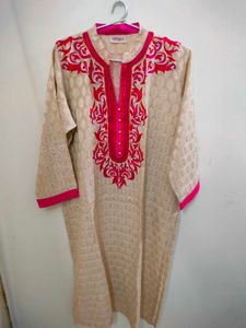 Elegant Embroidered Kurta (XXL)