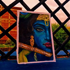 Krishna Oil Painting, Open For Customize