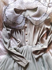 Vintage Style Green Tulle Dress
