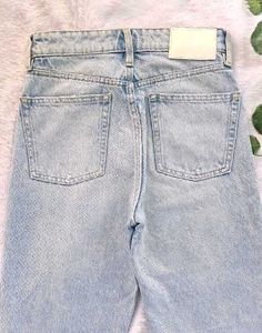 ZARA Light Wash Denim Jeans
