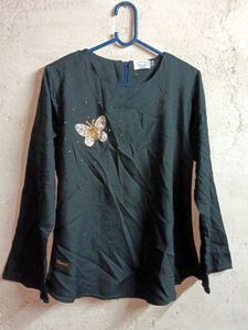 Beautiful Party Designer Stylish Top Black