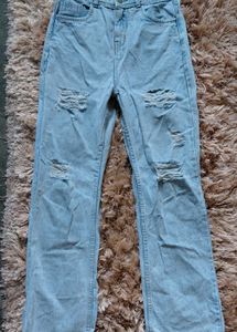 Ripped Light Wash Jeans