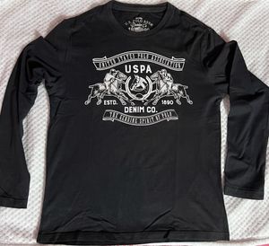 Men USPA Full Sleeves Round Neck Tshirt