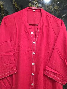 Red Aline Kurta