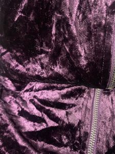 Forever 21 Velvet Purple Hot Short Midi Dress