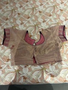 pink multi saree