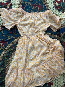 Floral Off-Shoulder Mini Dress