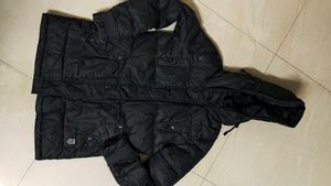 Long Leather Warm Jacket For Girls