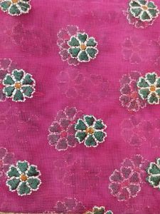 Floral net saree