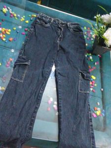 🩶 Grey Cargo Jeans