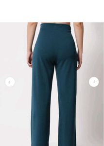 Teal High-Waisted Trousers