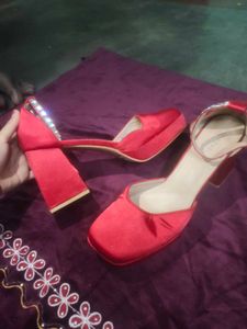 Red Platform Heels