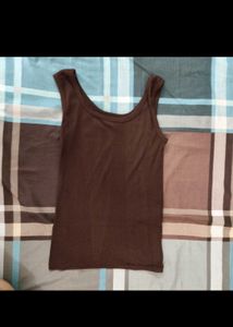 Y2k Brown Tank &amp; Khaki Cargo Pants Set