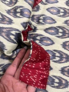 Red &amp; Green reversible Cotton Ethnic Jacket/shrug