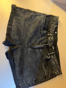 Acid Wash Denim Shorts