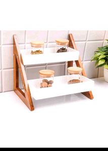 Wooden Countertop Spice Rack |