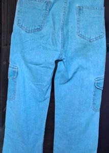 Light Blue Cargo Jeans