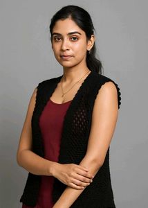 Handmade Sleeveless Black Knit Vest