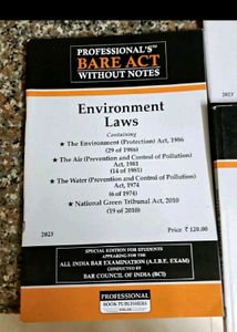 Environment Laws 📖 AIBE Bare Acts