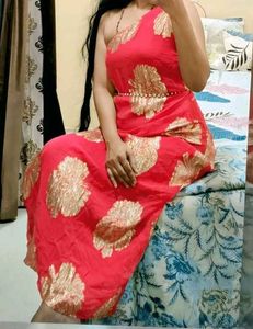 Elegant Red Ethnic Gown