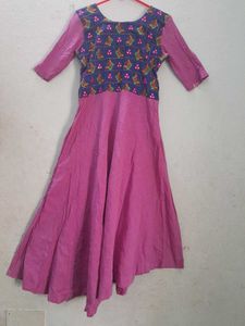 Pink Embroidered Dress