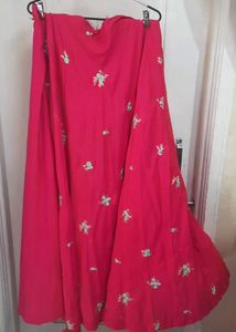 Elegant Embroidered 2 Piece Kurti &amp; Skirt