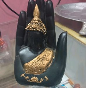 Beautiful Golden And Black Finish Buddha Statue