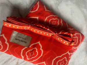 Red &amp; Beige Sajan Sajni Saree with Blouse