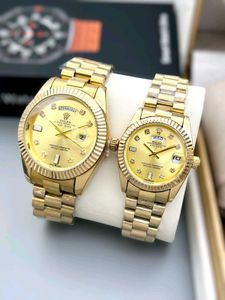 ROLEX COUPLE WATCH DAY DATE WORKING PREMIUM QUALIT