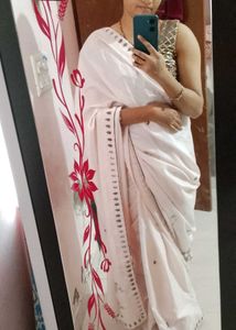 stone work saree with blouse