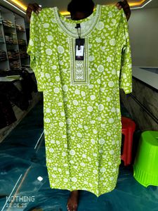 All Size Available Green Floral Print Kurta Dupata