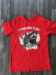 Red 'I Chews You' Graphic Tee