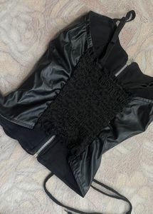 Co-ords Set black Croptop With Skirt