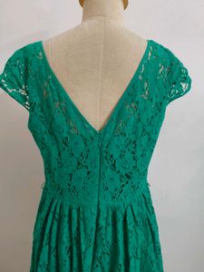 Emerald Green Lace Dress(Fixed Price)
