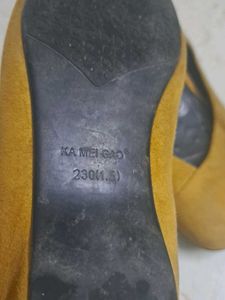 Ka Mei Gao Mustard Yellow Ballet Flats
