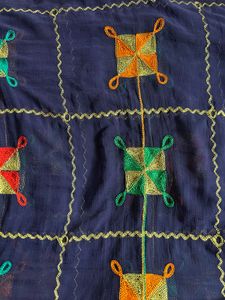 Blue Embroidered Dupatta