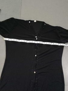 Black Button-Down Dress