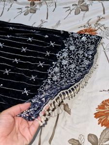 Elegant Embroidered Salwar Kameez Velvet